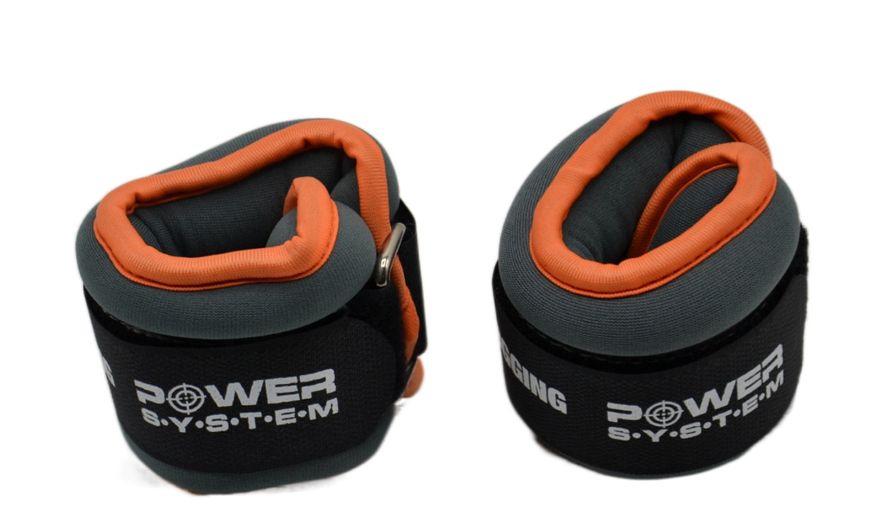 Обважнювачі-манжети для ніг та рук Power System PS-4046 Ankle Weights (2шт.*1 kg) (пара) PS-4046_Grey фото