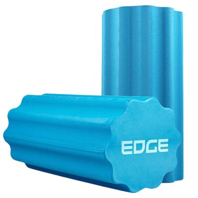 Массажный ролик EDGE профилированный YOGA Roller EVA RO3-45 синий (45*15см.) ERO3-45 BLUE фото