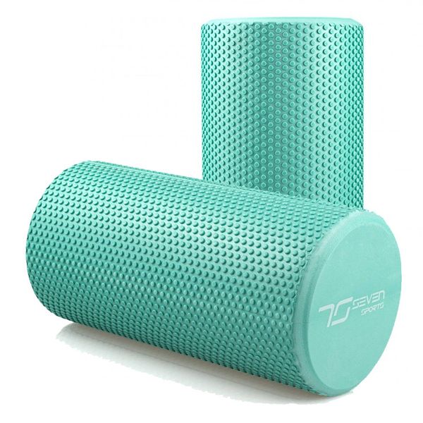 Масажний ролик (валік) 7SPORTS гладкий Foam Roller EVA м'ятний (30*15см.) RO2-30 MINT фото