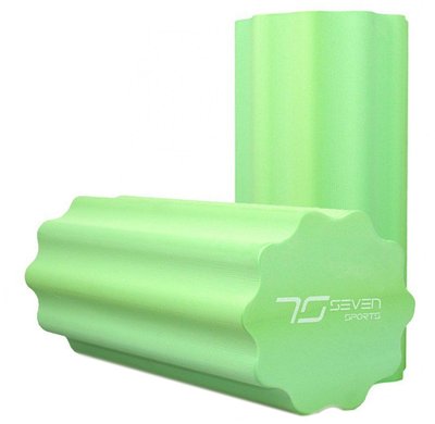 Массажный ролик 7SPORTS профилированный YOGA Roller EVA RO3-30 зеленый (30*15см.) RO3-30 GREEN фото