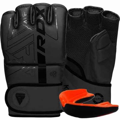Перчатки для ММА RDX F6 KARA Matte Black M (капа в комплекте) GGR-F6MB-M фото