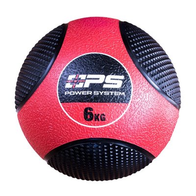 Медбол Power System PS-4136 Medicine Ball 6кг. Black/Red 4136RD-0 фото