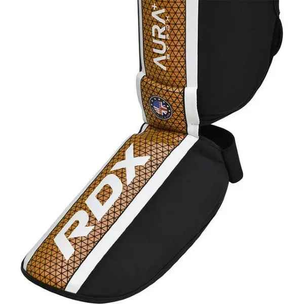 Захист гомілки та стопи RDX SHIN INSTEP AURA PLUS T-17 Black Golden M SGR-T17BGL-M+ фото