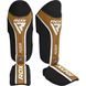 Защита голени и стопы RDX SHIN INSTEP AURA PLUS T-17 Black Golden M SGR-T17BGL-M+ фото 1