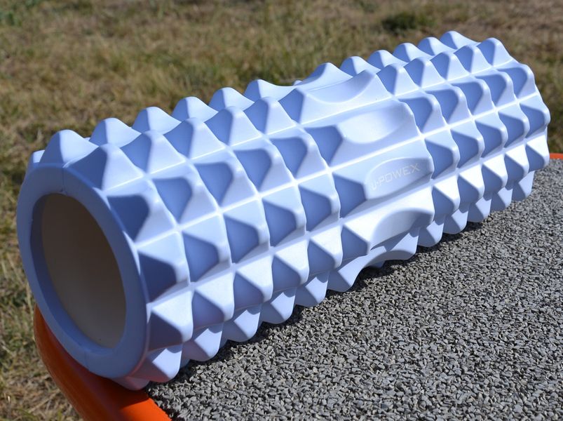 Масажний ролик (ролер) U-POWEX EVA foam roller (33x14см.) Type 2 Blue UP_1010_T2_Blue фото