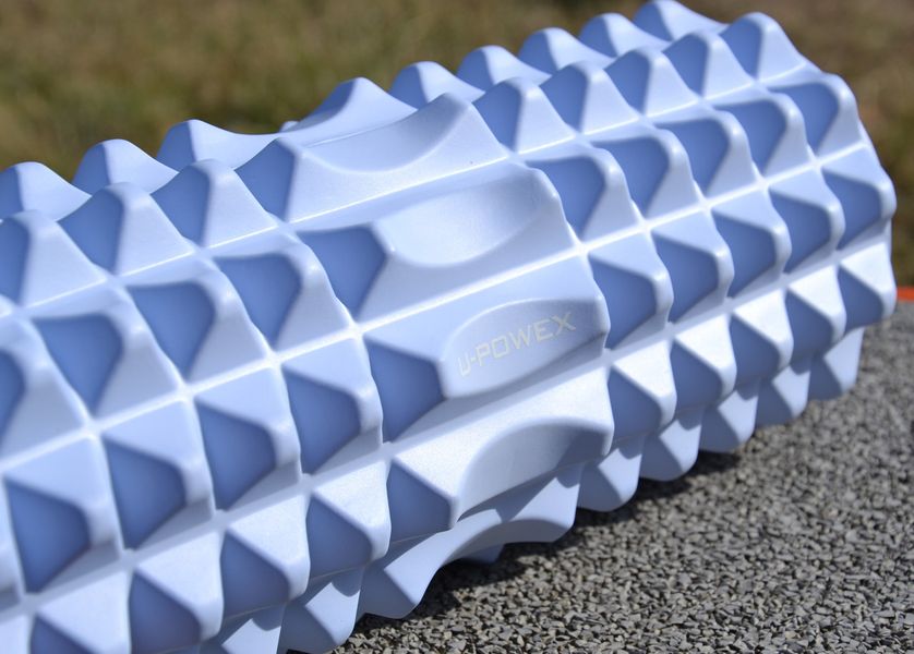 Масажний ролик (ролер) U-POWEX EVA foam roller (33x14см.) Type 2 Blue UP_1010_T2_Blue фото