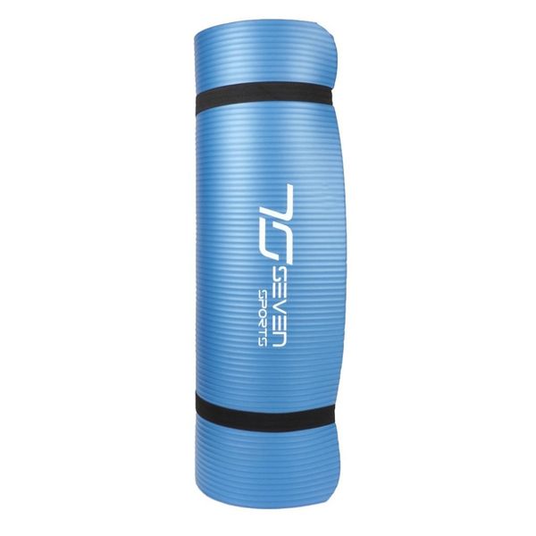 Килимок для йоги та фітнесу 7SPORTS NBR Yoga Mat MTS-1 (180*60*0,8см.) Блакитний MTS-1 BLUE фото