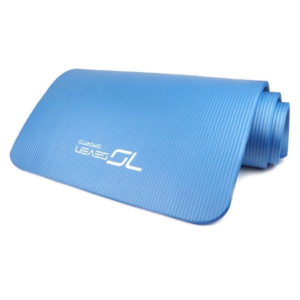 Килимок для йоги та фітнесу 7SPORTS NBR Yoga Mat MTS-1 (180*60*0,8см.) Блакитний MTS-1 BLUE фото