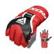 Рукавиці для ММА RDX AURA PLUS T-17 Red/Black S (капа у комплекті) GGR-T17RB-S+ фото 7