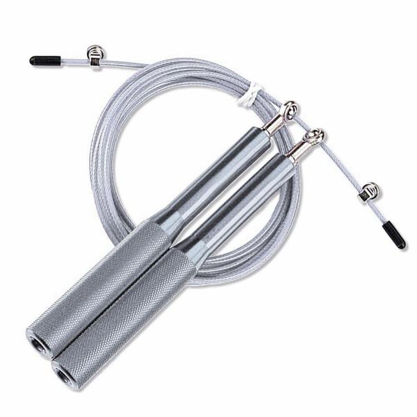 Скакалка скоростная на подшипниках алюминиевая PowerPlay 4207 Elite Jump Rope Серебряная (3m.) PP_4207_Silver фото