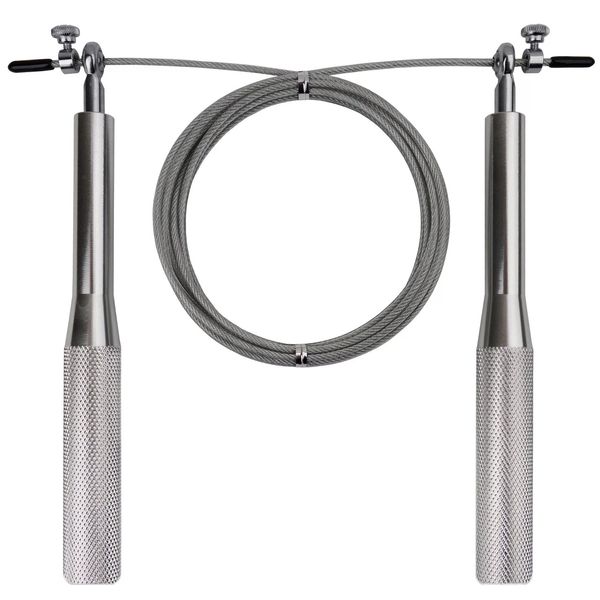 Скакалка скоростная на подшипниках алюминиевая PowerPlay 4207 Elite Jump Rope Серебряная (3m.) PP_4207_Silver фото