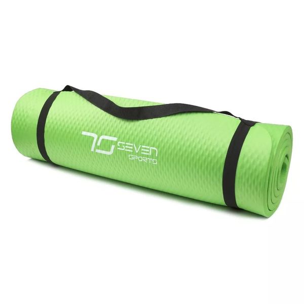 Коврик для йоги и фитнеса 7SPORTS NBR Yoga Mat MTS-1 (180*60*0,8см.) Зеленый MTS-1 GREEN фото