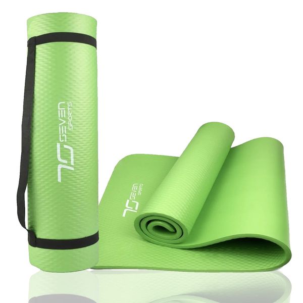 Килимок для йоги та фітнесу 7SPORTS NBR Yoga Mat MTS-1 (180*60*0,8см.) Зелений MTS-1 GREEN фото