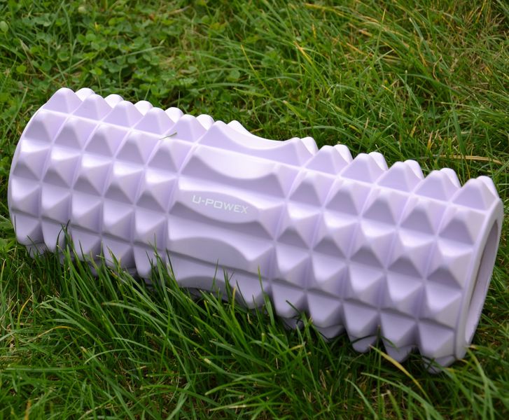 Масажний ролик (ролер) U-POWEX EVA foam roller (33x14см.) Type 2 Purple UP_1010_T2_Purple фото