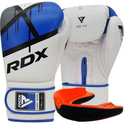 Боксерские перчатки RDX F7 Ego Blue 12 унций (капа в комплекте) BGR-F7U-12oz фото