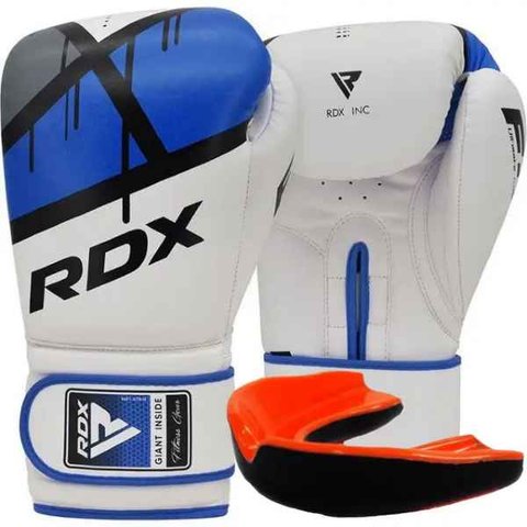 Боксерські рукавиці RDX F7 Ego Blue 12 унцій (капа в комплекті) BGR-F7U-12oz фото