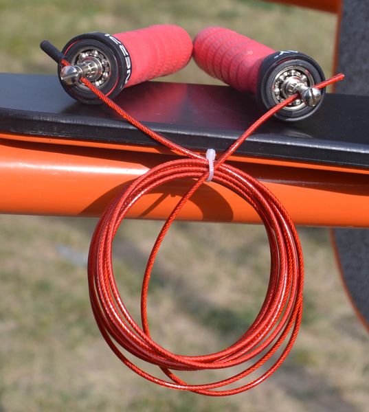 Скакалка швидкісна на підшипниках PowerPlay 4208 Fitness Jump Rope Червона (3m.) PP_4208_Red фото