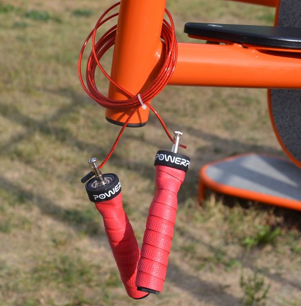 Скакалка швидкісна на підшипниках PowerPlay 4208 Fitness Jump Rope Червона (3m.) PP_4208_Red фото