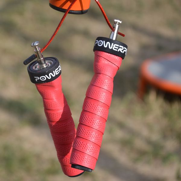 Скакалка швидкісна на підшипниках PowerPlay 4208 Fitness Jump Rope Червона (3m.) PP_4208_Red фото