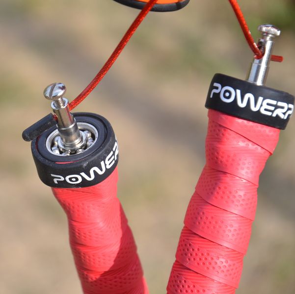 Скакалка швидкісна на підшипниках PowerPlay 4208 Fitness Jump Rope Червона (3m.) PP_4208_Red фото