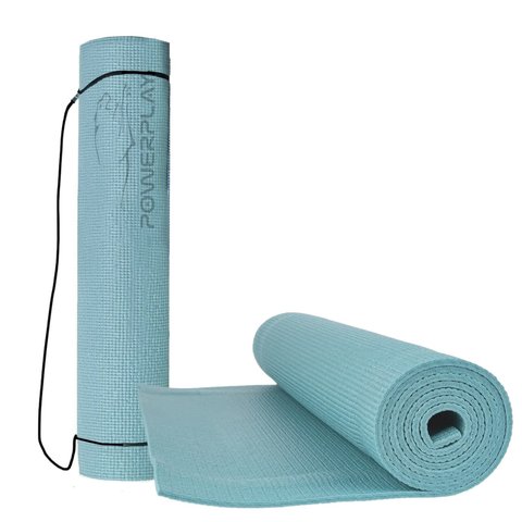Килимок для йоги та фітнесу PowerPlay 4010 PVC Yoga Mat Зелений (173x61x0.6) PP_4010_Green_(173*0,6) фото