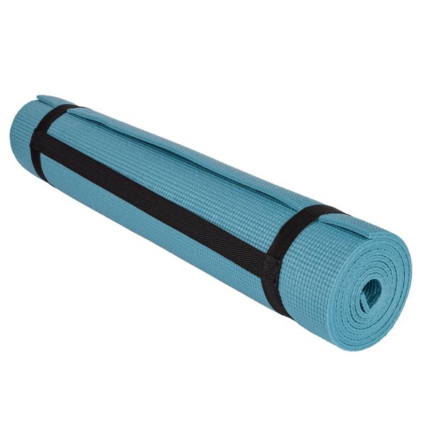 Килимок для йоги та фітнесу PowerPlay 4010 PVC Yoga Mat Зелений (173x61x0.6) PP_4010_Green_(173*0,6) фото