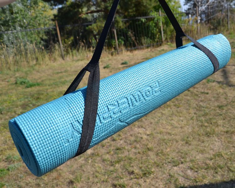 Килимок для йоги та фітнесу PowerPlay 4010 PVC Yoga Mat Зелений (173x61x0.6) PP_4010_Green_(173*0,6) фото