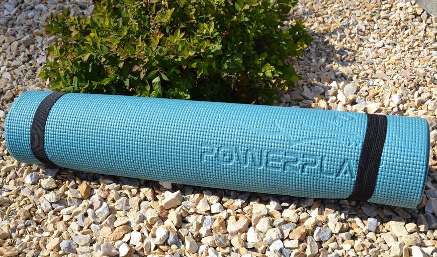 Коврик для йоги и фитнеса PowerPlay 4010 PVC Yoga Mat Зеленый (173x61x0.6) PP_4010_Green_(173*0,6) фото