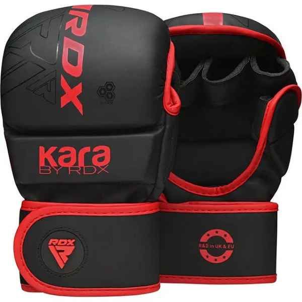 Рукавиці для ММА RDX F6 KARA Matte Red Plus L/XL (капа у комплекті) GSR-F6MR-L/XL+ фото