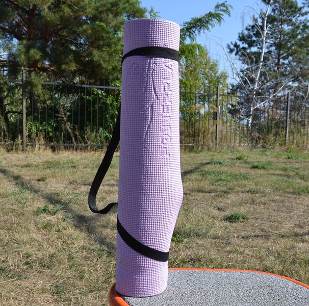 Килимок для йоги та фітнесу PowerPlay 4010 PVC Yoga Mat Лавандовий (173x61x0.6) PP_4010_Lavender_(173*0,6 фото