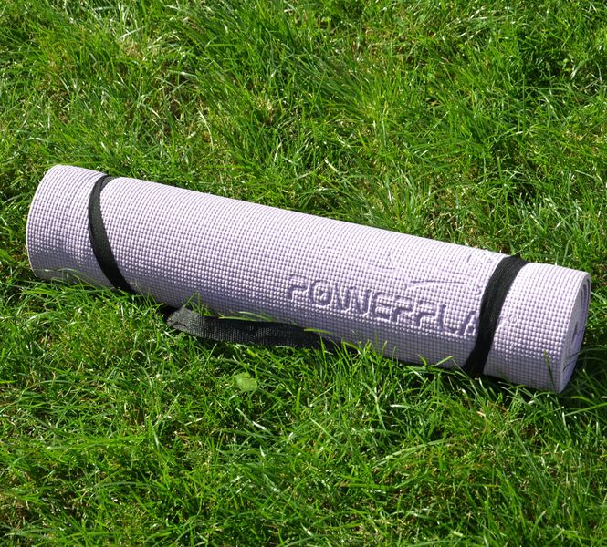 Килимок для йоги та фітнесу PowerPlay 4010 PVC Yoga Mat Лавандовий (173x61x0.6) PP_4010_Lavender_(173*0,6 фото