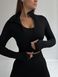 Жіночий спортивний комплект Fitness Attire, black (топ, рашгард, лосіни) - S F08S фото 11