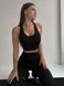 Жіночий спортивний комплект Fitness Attire, black (топ, рашгард, лосіни) - S F08S фото 24