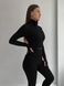 Жіночий спортивний комплект Fitness Attire, black (топ, рашгард, лосіни) - S F08S фото 14