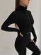 Жіночий спортивний комплект Fitness Attire, black (топ, рашгард, лосіни) - S F08S фото 2