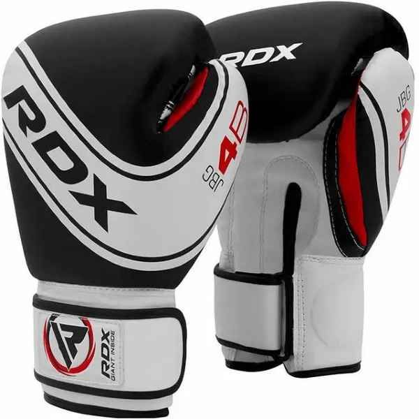 Боксерські рукавиці RDX 4B Robo Kids White/Black 6 унцій (капа в комплекті) JBG-4B-6oz фото