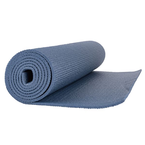 Коврик для йоги и фитнеса PowerPlay 4010 PVC Yoga Mat Темно-синий (173x61x0.6) PP_4010_Navy_(173*0,6) фото