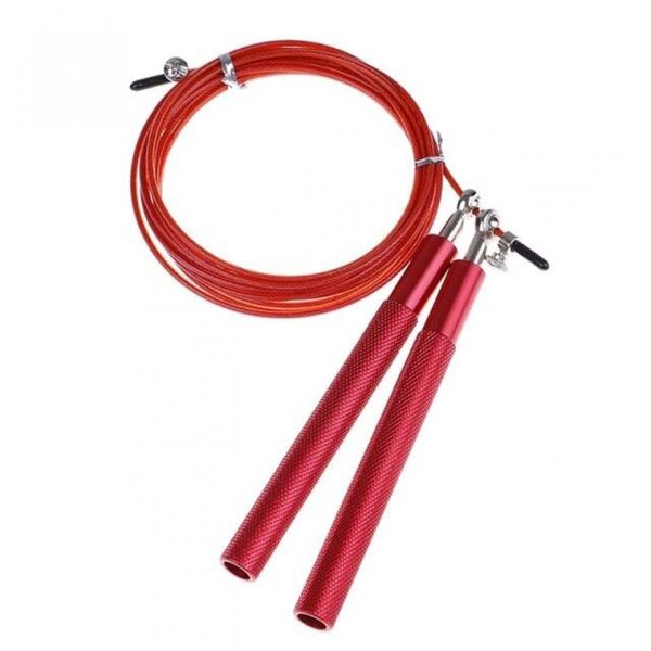 Скакалка швидкісна 4yourhealth Jump Rope Premium 3м металева на підшипниках 0194 Червона 4YH_0194_Red фото