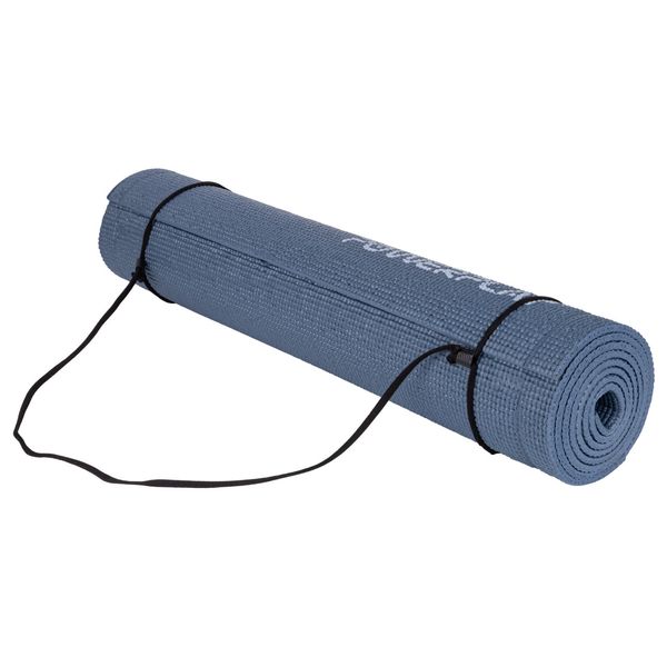 Килимок для йоги та фітнесу PowerPlay 4010 PVC Yoga Mat Темно-синій (173x61x0.6) PP_4010_Navy_(173*0,6) фото