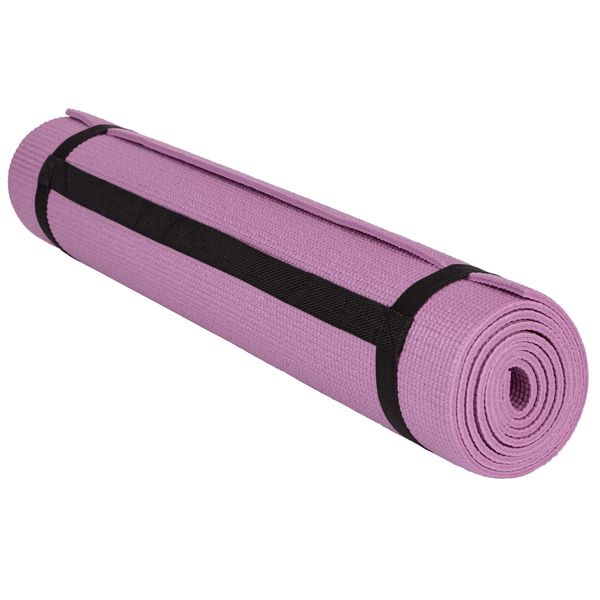 Килимок для йоги та фітнесу PowerPlay 4010 PVC Yoga Mat Рожевий (173x61x0.6) PP_4010_Rose_(173*0,6) фото