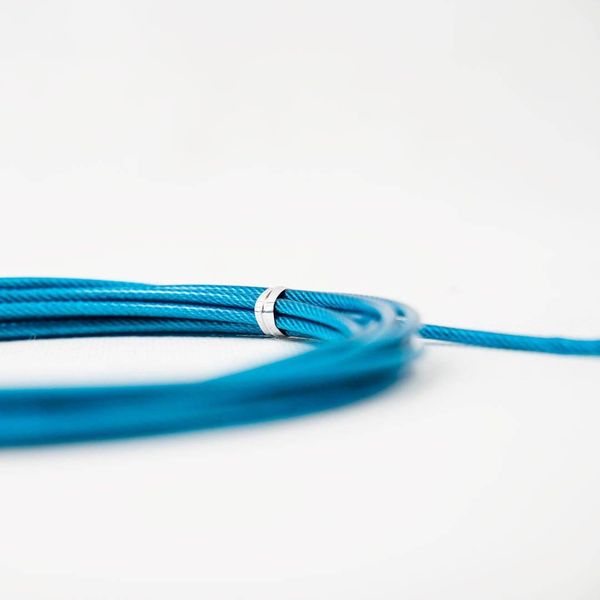 Скакалка швидкісна 4yourhealth Jump Rope Premium 3м металева на підшипниках 0200 Блакитна 4YH_0200_Blue фото