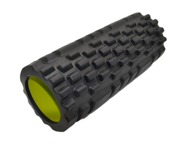 Массажный ролик (роллер) PowerPlay 4025 Massage Roller Черно-зеленый (33x15см.) PP_4025_Black_Green фото