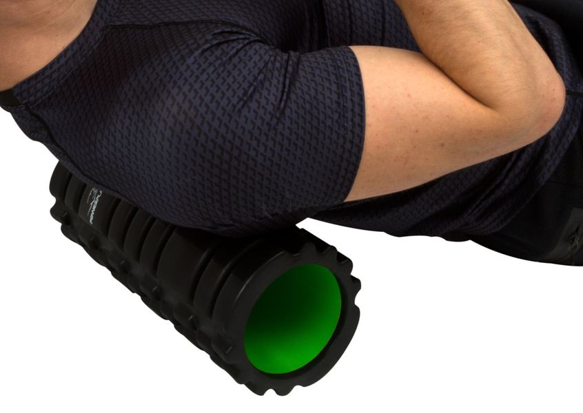 Масажний ролик (роллер) PowerPlay 4025 Massage Roller Чорно-зелений (33x15см.) PP_4025_Black_Green фото