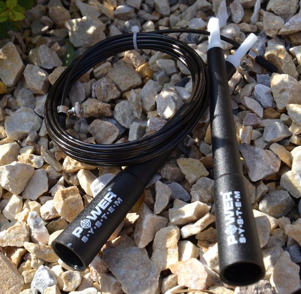 Скакалка скоростная Power System PS-4033 Crossfit Jump Rope Black (2,8m.) PS-4033_Black фото