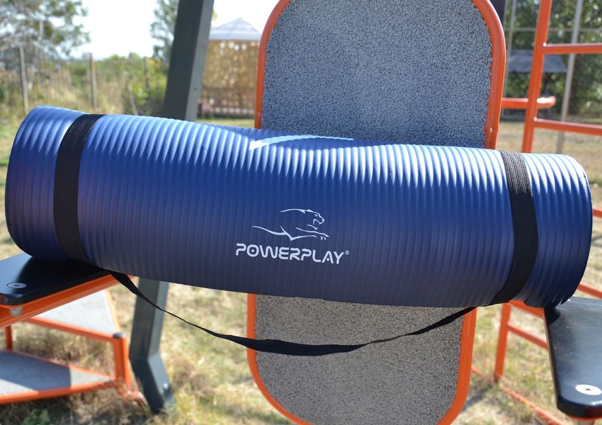 Килимок для йоги та фітнесу PowerPlay 4151 NBR Performance Mat Синій (183x61x1.2) PP_4151_Blue_1.2cm фото