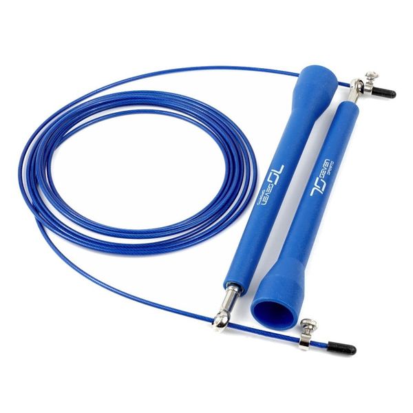 Скакалка скоростная 7SPORTS Elite Rope 3м. металлическая на подшипниках SK-5 синяя SK-5 BLUE фото