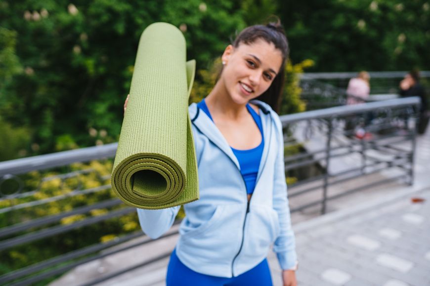 Килимок для йоги та фітнесу Power System PS-4014 PVC Fitness-Yoga Mat Green (173x61x0.6) PS-4014_Green фото