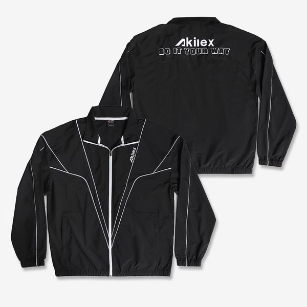 Чоловіча куртка з комірцем-стійкою Akilex - М Akilex_jak_black_m фото