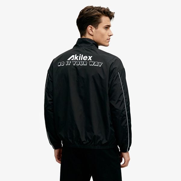 Чоловіча куртка з комірцем-стійкою Akilex - М Akilex_jak_black_m фото