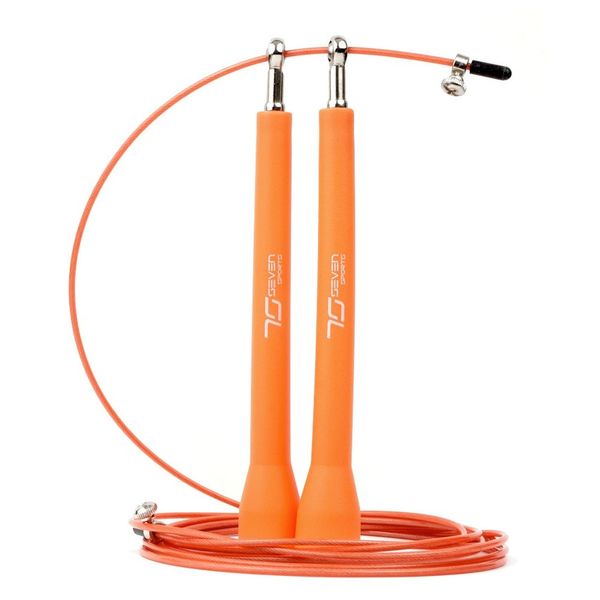 Скакалка скоростная 7SPORTS Elite Rope 3м. металлическая на подшипниках SK-5 оранжевая SK-5 ORANGE фото